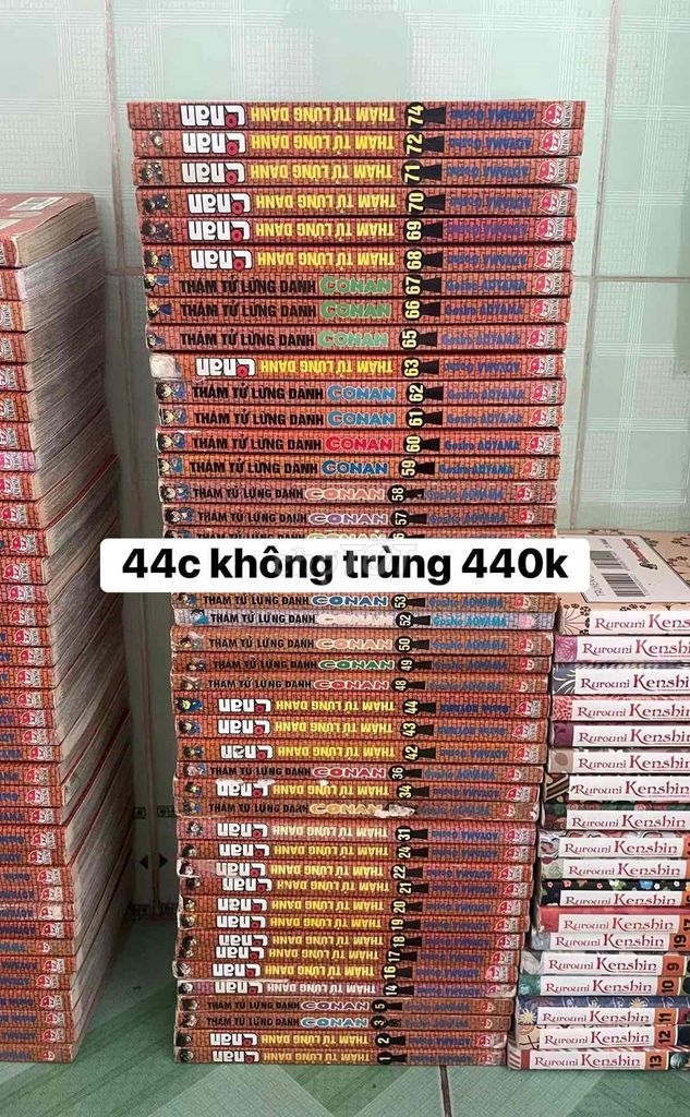Truyện tranh Thám Tử Lừng Danh Conan 44 cuốn. Mua bán Sách tại Huyện Lấp Vò Đồng Tháp được đăng bởi Chơn Trần hình 1