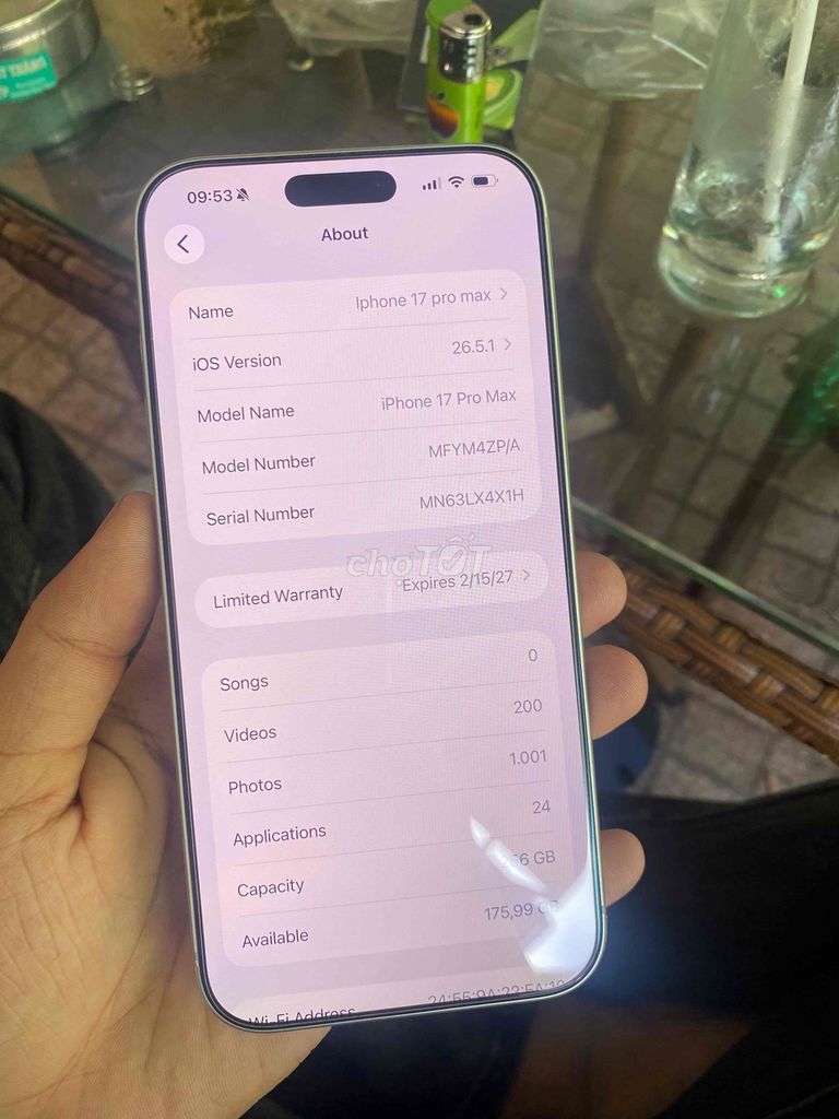 Apple iPhone 17 Pro Max 256GB Bạc Đã sử dụng. Mua bán Điện thoại tại Thị xã Bến Cát Bình Dương được đăng bởi Minh Nguyễn hình 1
