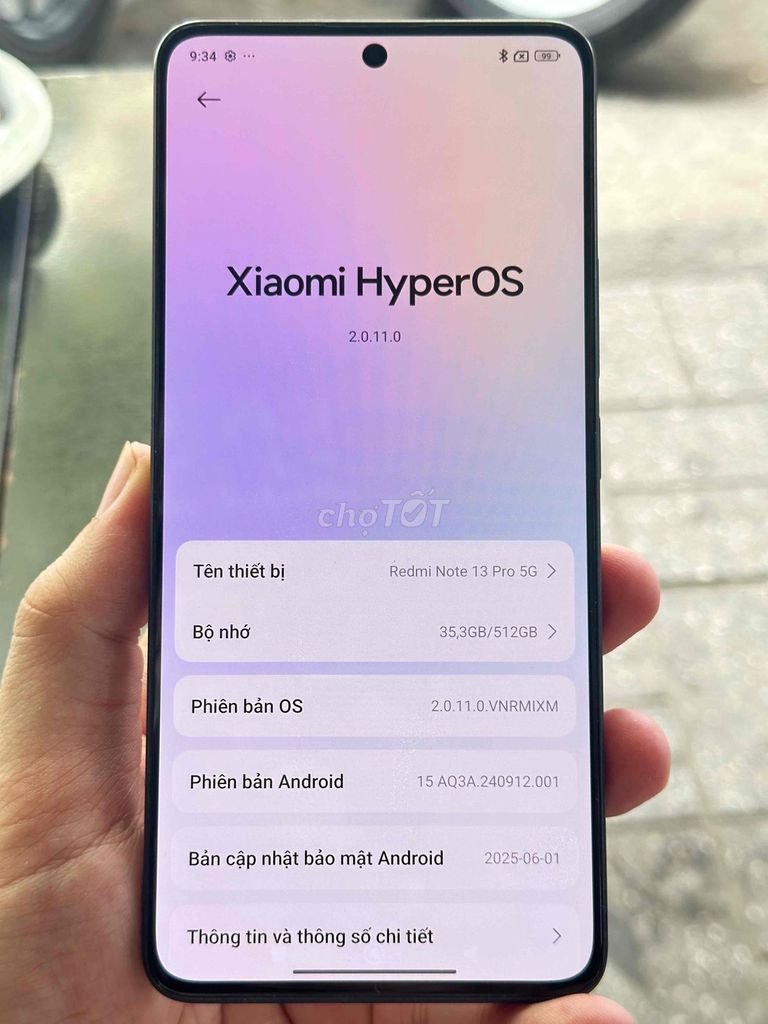 Xiaomi Redmi Note 13 Pro 5G 12GB/512GB Đen. Mua bán Điện thoại tại Quận Tân Bình Tp Hồ Chí Minh được đăng bởi Quang Minh hình 1