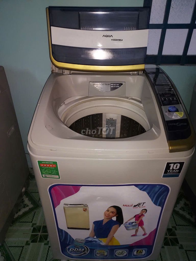 (Sale off )Máy giặt Aqua 9kg Inverter . Mua bán Máy giặt tại Huyện Hòa Thành Tây Ninh được đăng bởi Trương Tuyền hình 1