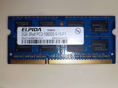 RAM Laptop 2GB DDR3 PC3 10600S BUS 1333 Còn Tốt