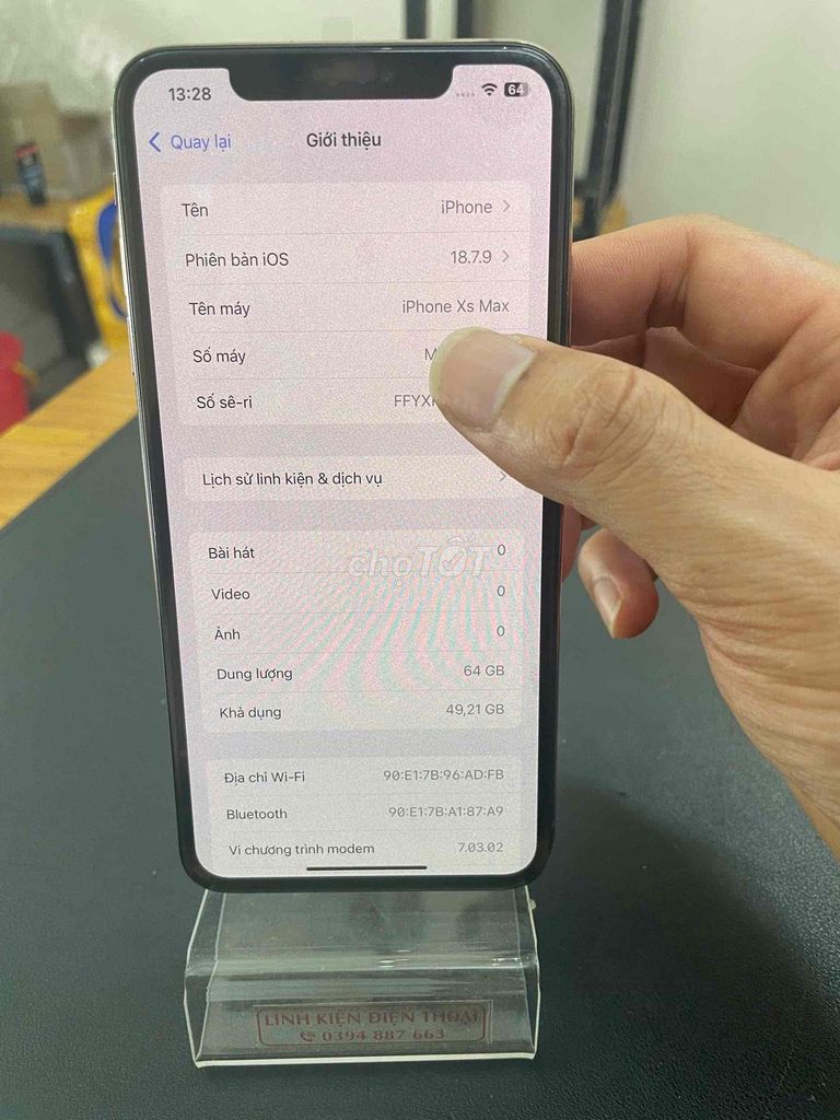 Apple iPhone Xs Max 64GB Vàng Đã thay màn, pin. Mua bán Điện thoại tại Quận Đống Đa Hà Nội được đăng bởi Shop điện thoại cũ hình 1