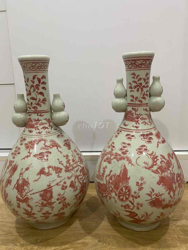 Bình gốm cổ Đỏ Trắng. Mua bán Đồ sưu tầm, đồ cổ tại Quận Hồng Bàng Hải Phòng được đăng bởi Phạm hình 1