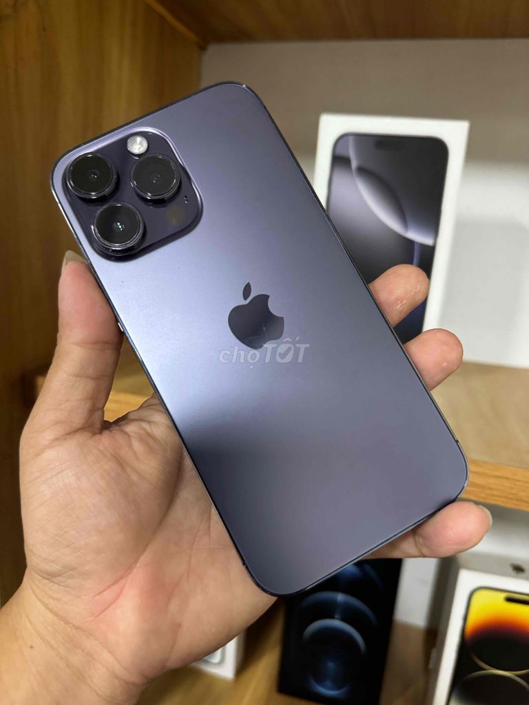 iPhone 14 Pro Max Lock 128Gb CNC tím nhâm viền