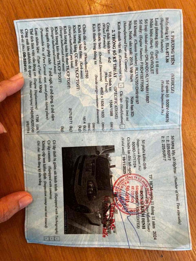 Chevrolet Orlando 2013 -  7 Chỗ - Số tự động. Mua bán Ô tô tại Quận Gò Vấp Tp Hồ Chí Minh được đăng bởi Minh Đức hình 11