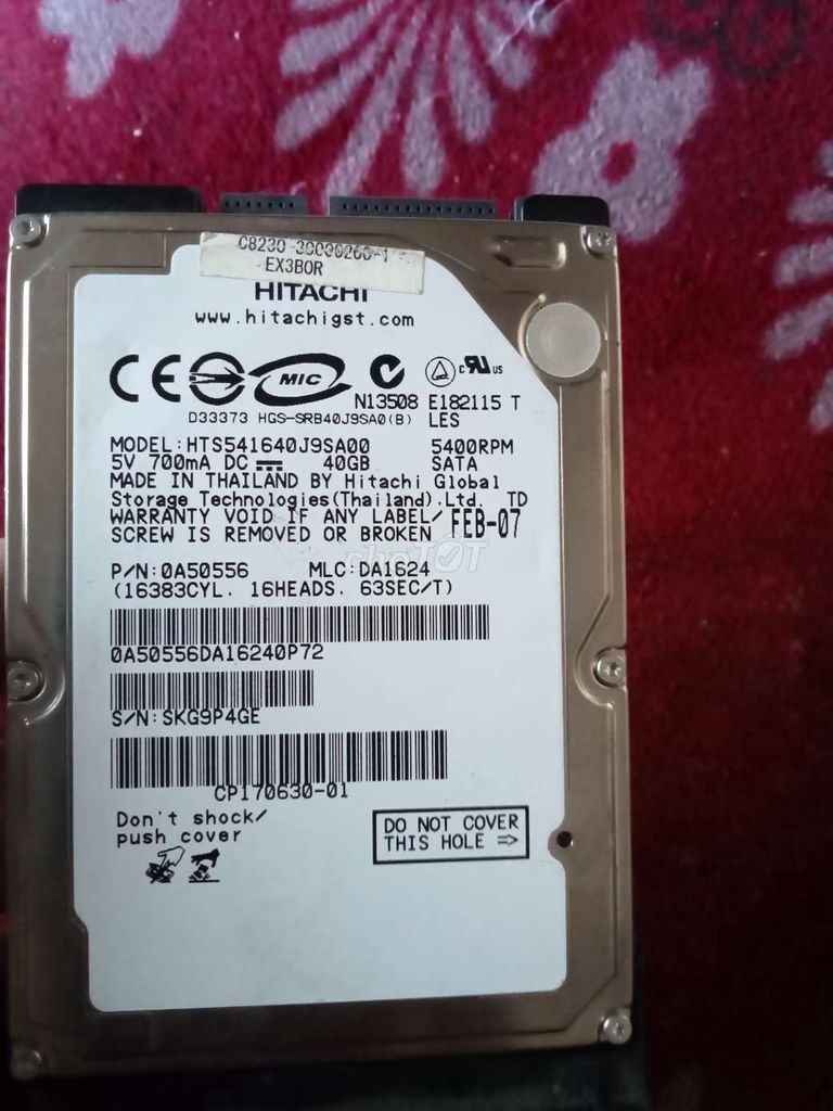 Ổ cứng laptop cho ai cần. Mua bán Linh kiện (RAM, Card...) tại Huyện Khoái Châu Hưng Yên được đăng bởi Bad Boy hình 1