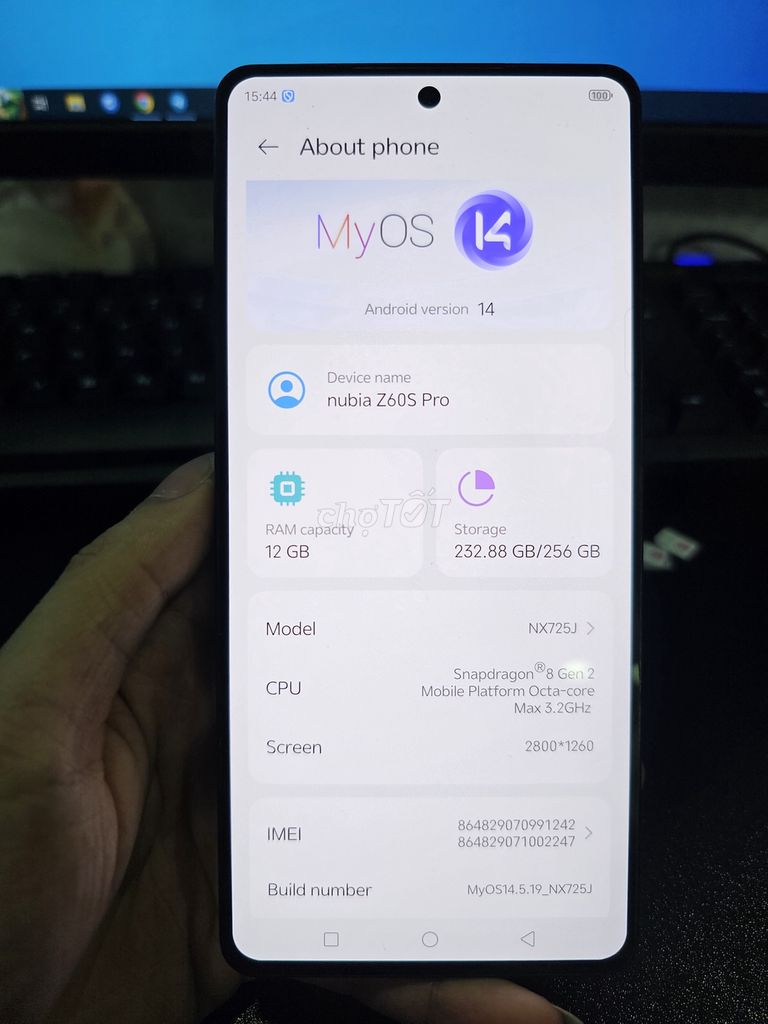 Nubia Z60S Pro 12GB/256GB Đen. Mua bán Điện thoại tại Quận Gò Vấp Tp Hồ Chí Minh được đăng bởi Android Gò Vấp hình 1