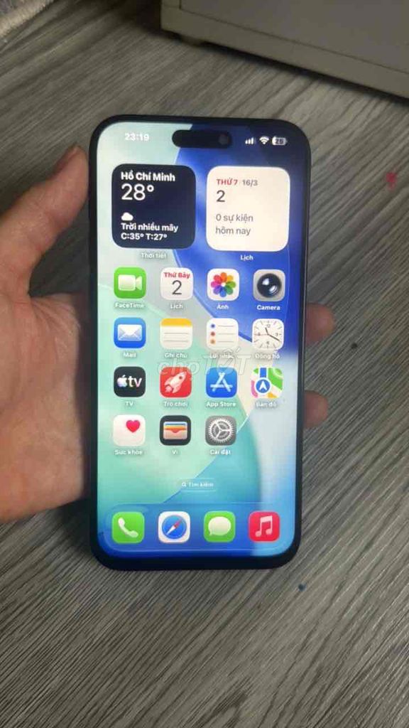 iPhone 15 Pro Max 256GB Xanh Đã dùng. Mua bán Điện thoại tại Quận Hai Bà Trưng Hà Nội được đăng bởi Nhung Tấm hình 1
