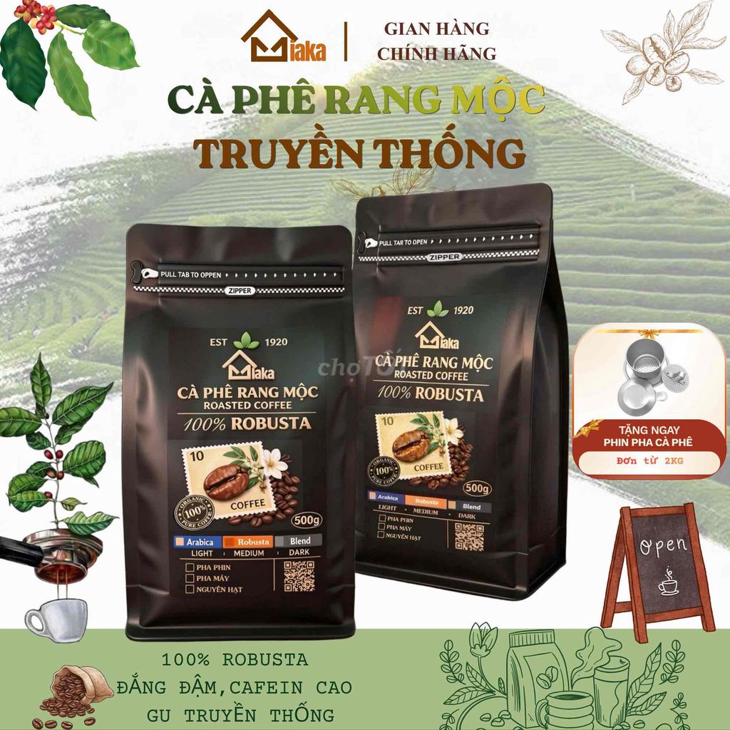 Cà phê mộc nguyên chất 100% Robusta - Đắng Đậm. Mua bán Đồ ăn, thực phẩm và các loại khác tại Quận 12 Tp Hồ Chí Minh được đăng bởi Đinh Nam hình 1