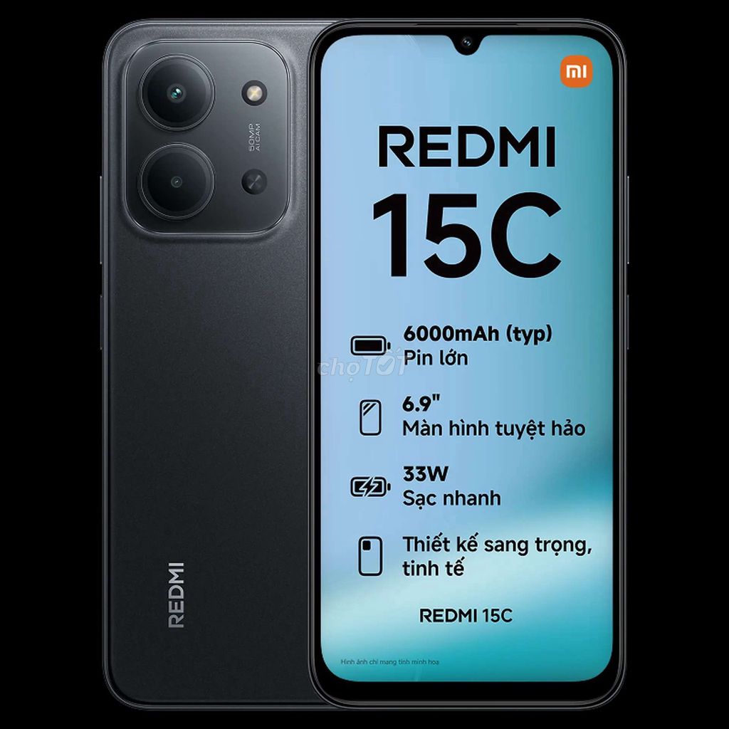 Xiaomi Redmi 15C Đen. Mua bán Điện thoại tại Huyện Nhơn Trạch Đồng Nai được đăng bởi Đào Hilary Hương hình 1