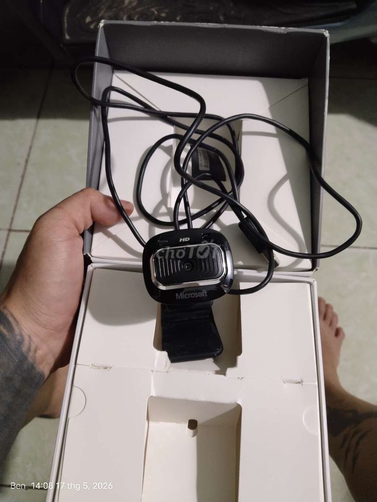 Webcam Microsoft HD 720p Đen. Mua bán Máy ảnh, Máy quay tại Quận Bình Tân Tp Hồ Chí Minh được đăng bởi Anh Ben hình 1