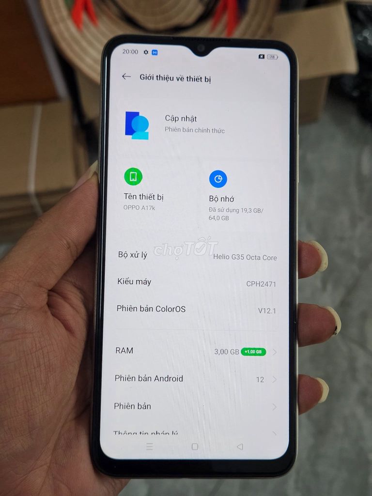 Oppo A17k Helio G35 3GB/64GB Vàng. Mua bán Điện thoại tại Quận 10 Tp Hồ Chí Minh được đăng bởi Hội Đồ Điện Tử hình 1