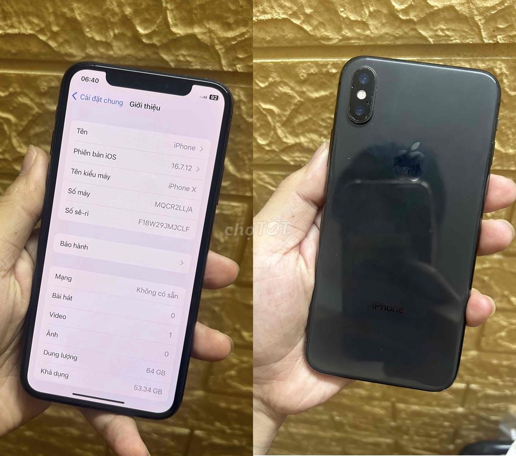 Iphone X bản 64gb còn face ID. Mua bán Điện thoại tại Quận Đống Đa Hà Nội được đăng bởi Gia Tran hình 1