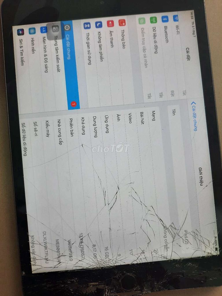 Xác ipad mini 2 có iclou ko chín chủ