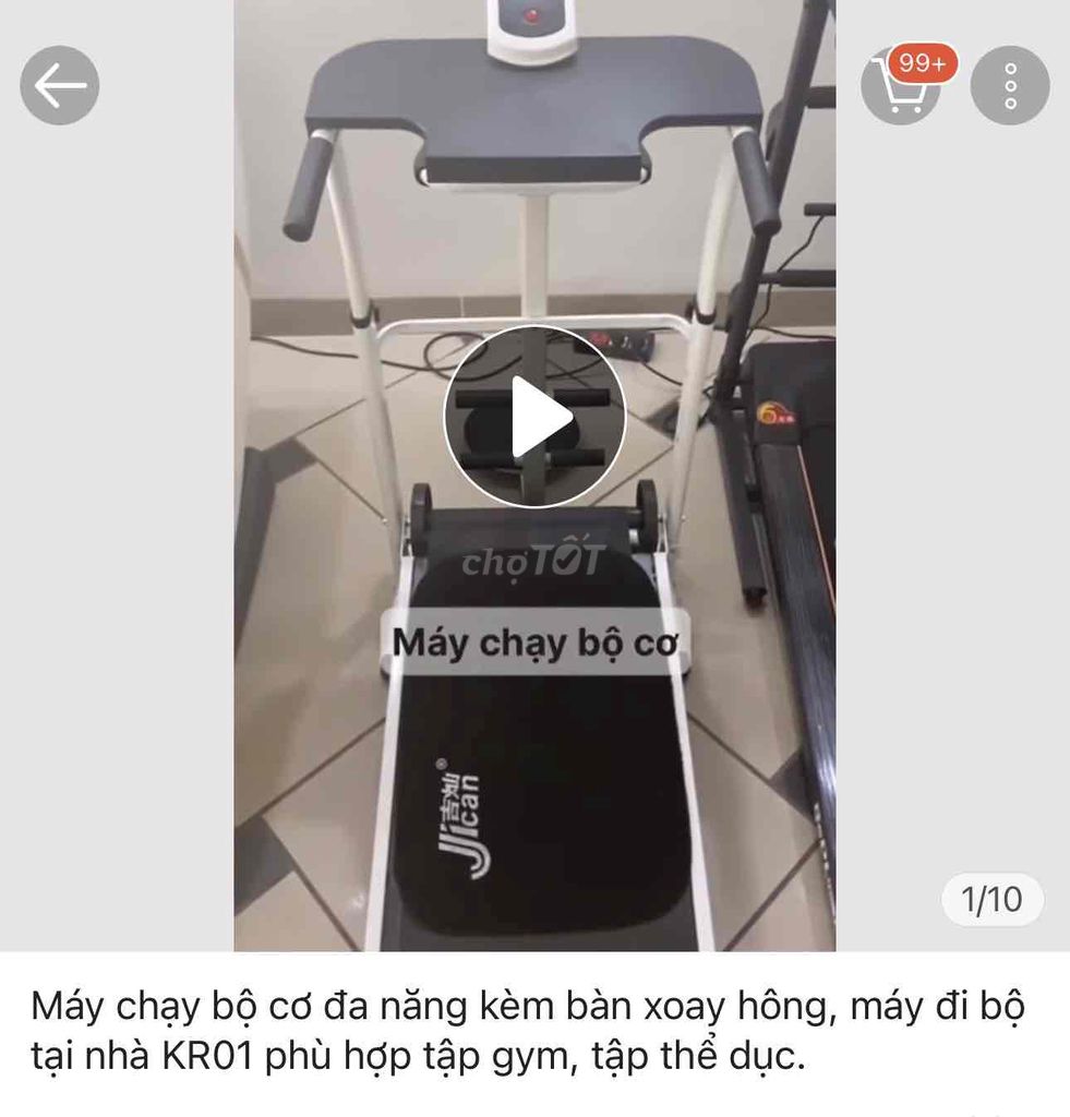 Máy chạy bộ cơ Jican KR01 Đa năng Mới giá 1 triêu. Mua bán Đồ thể thao, Dã ngoại tại Quận Thanh Xuân Hà Nội được đăng bởi Nguyên Thảo hình 1