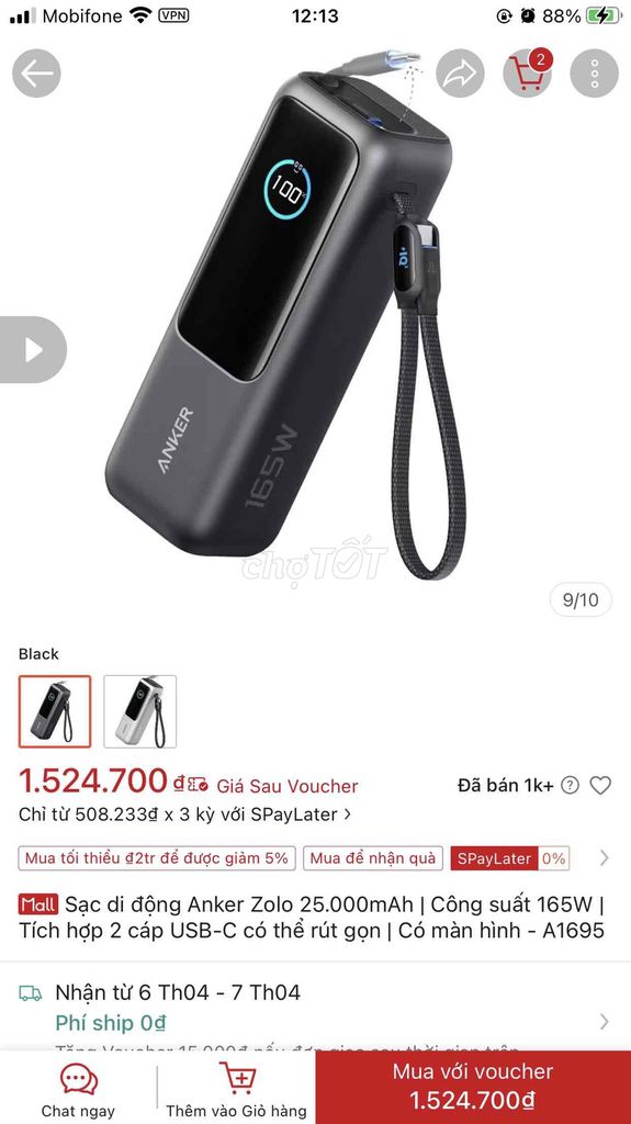 sạc dự phòng anker. Mua bán Phụ kiện (Màn hình, Chuột...) tại Thành phố Biên Hòa Đồng Nai được đăng bởi Thế Long hình 1