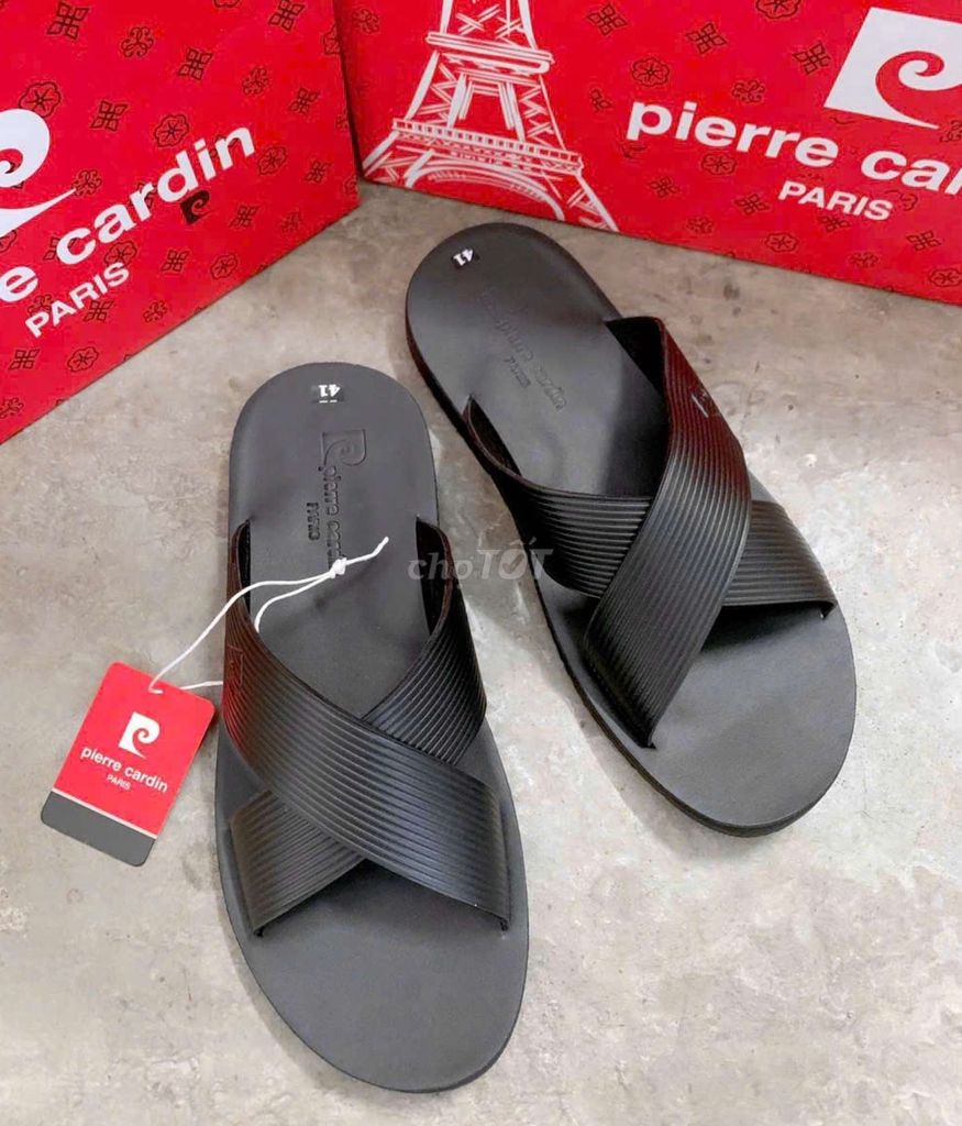 Dép Pierre  Cardin  đen