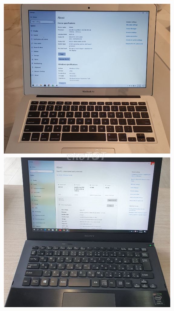 Thanh lý macbook air 13,3" 2012, vaio 11" siêu nhẹ. Mua bán Máy tính bảng tại Quận Ninh Kiều Cần Thơ được đăng bởi Thái hình 1