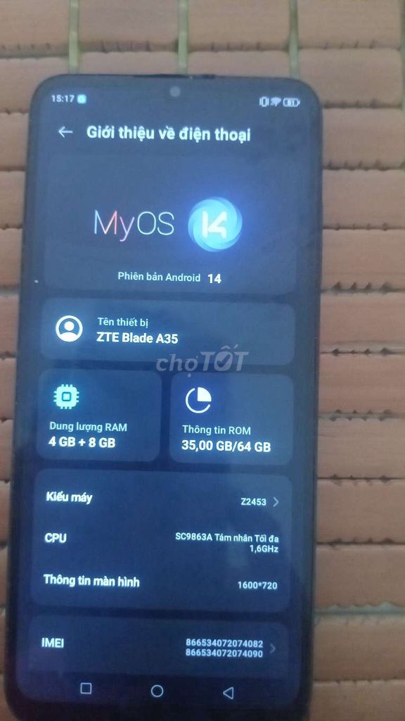 ZTE Blade A35 4GB/64GB. Mua bán Điện thoại tại Huyện Hải Hậu Nam Định được đăng bởi Tuan Anh hình 1