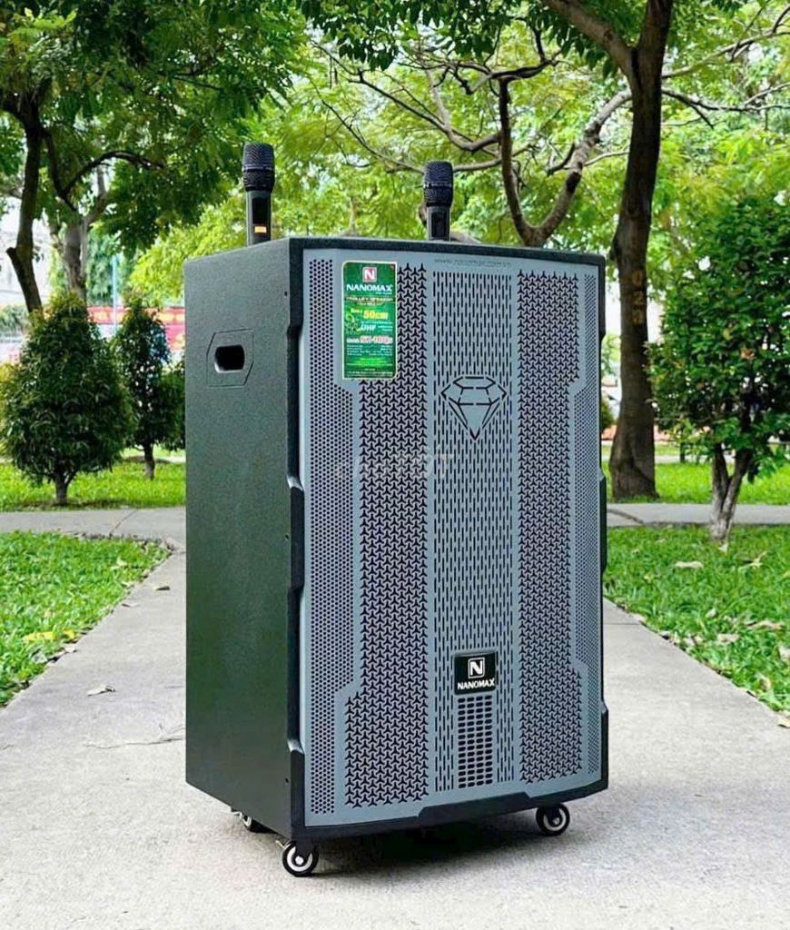 Loa kéo Nanomax Đen. Mua bán Tivi, Âm thanh tại Quận 4 Tp Hồ Chí Minh được đăng bởi  Đạt Điện máy trả góp hình 1