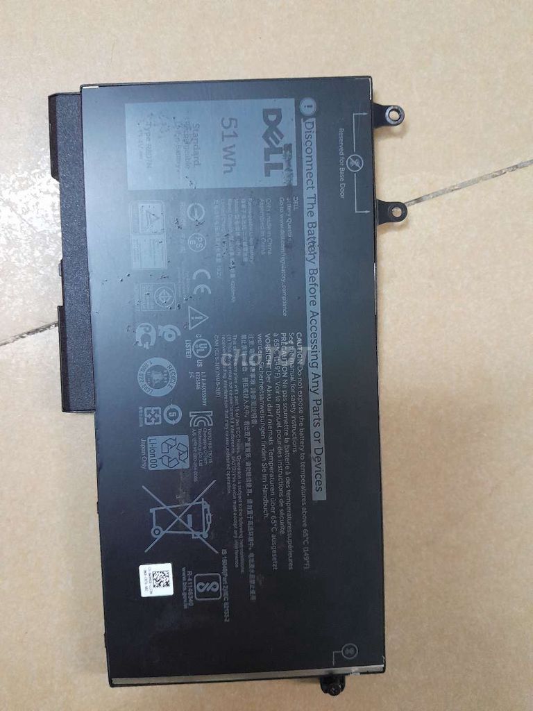 Pin laptop Dell Latitude 5400 51 Wh. Mua bán Linh kiện (RAM, Card...) tại Quận 3 Tp Hồ Chí Minh được đăng bởi nhiên an hình 1