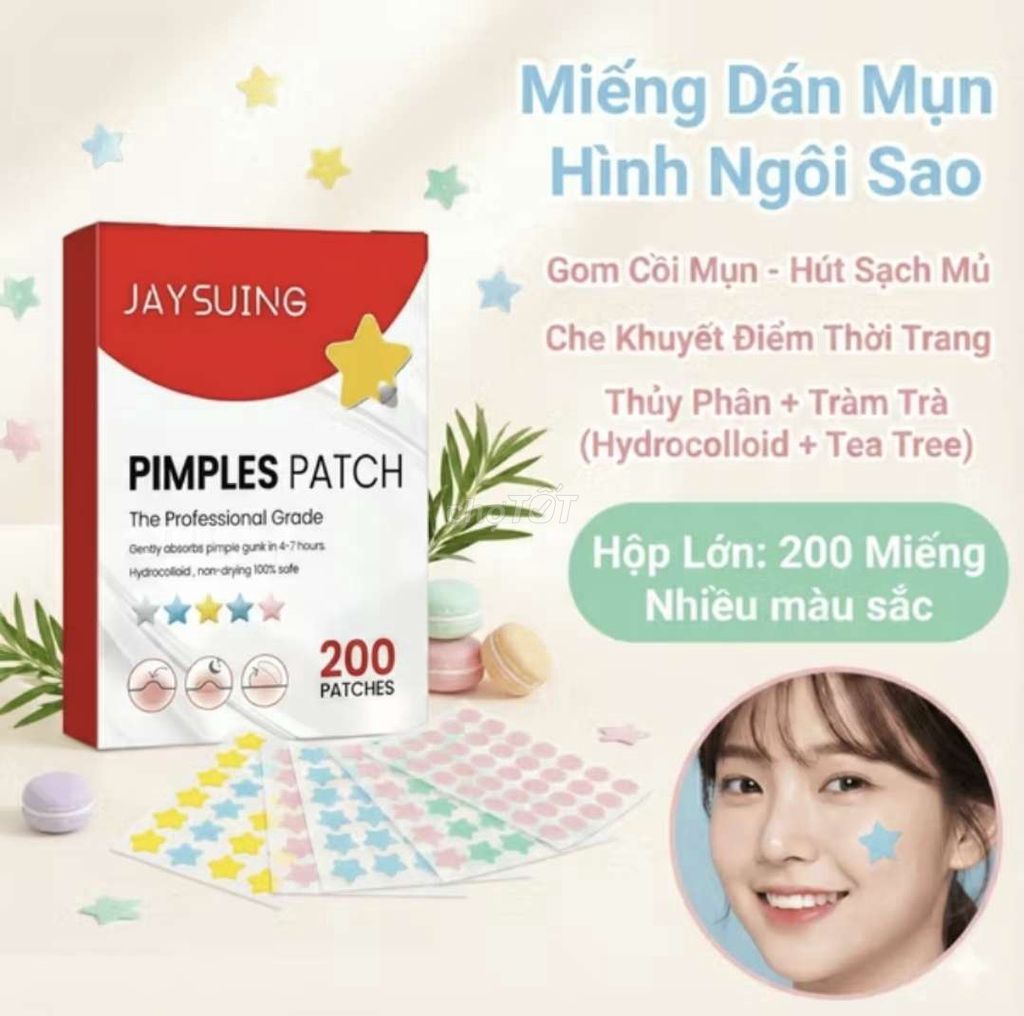 Miếng dán mụn Jaysuing Hydrocolloid. Mua bán Phụ kiện thời trang khác tại Thành phố Vĩnh Long Vĩnh Long được đăng bởi ST STORE chuyên sỉ hình 1