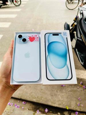 iPhone 15 FULLBOX 256G Blue NEW APPLE 05/2025