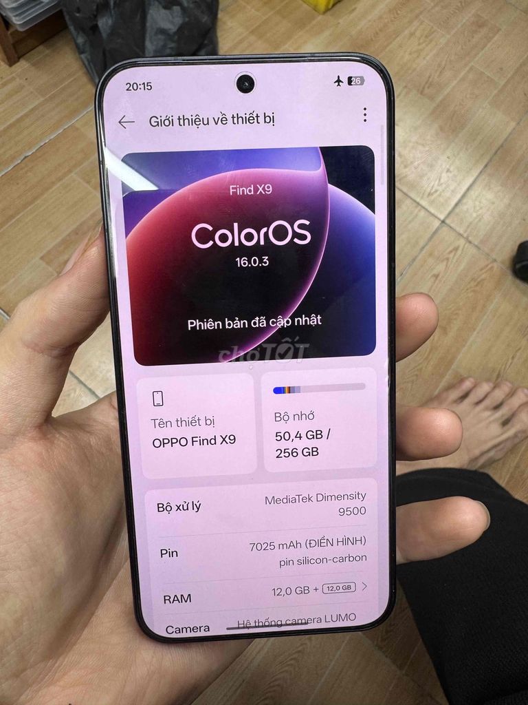 OPPO Find X9 256GB Đen. Mua bán Điện thoại tại Huyện Thanh Trì Hà Nội được đăng bởi xuân hòa hình 1