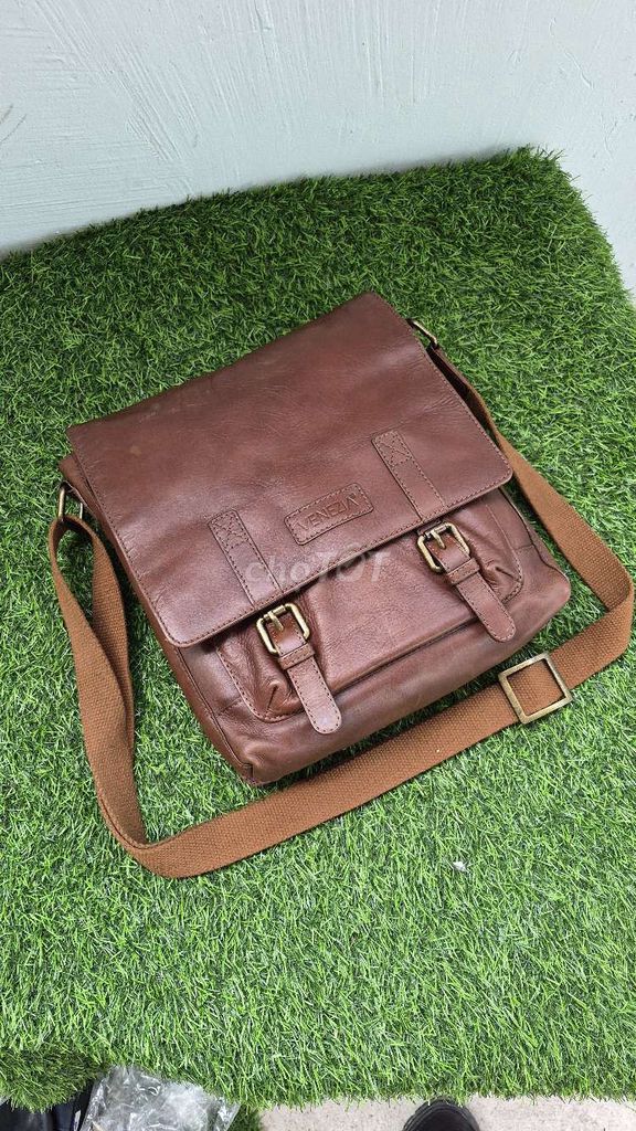 Túi đeo chéo Venezia da thật Nâu. Mua bán Túi xách tại Huyện Nhơn Trạch Đồng Nai được đăng bởi Túi Si Ngọc Khánh  hình 1