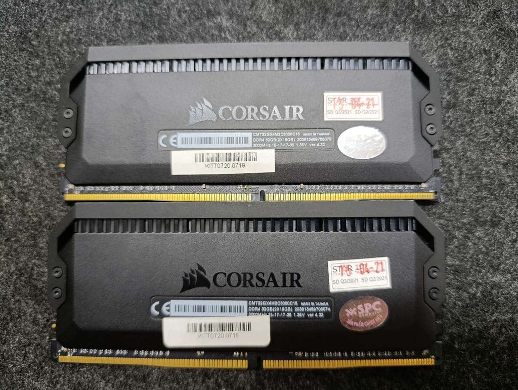 RAM Corsair Dominator 32GB. Mua bán Linh kiện (RAM, Card...) tại Quận Bình Thạnh Tp Hồ Chí Minh được đăng bởi Duy Nguyễn hình 1