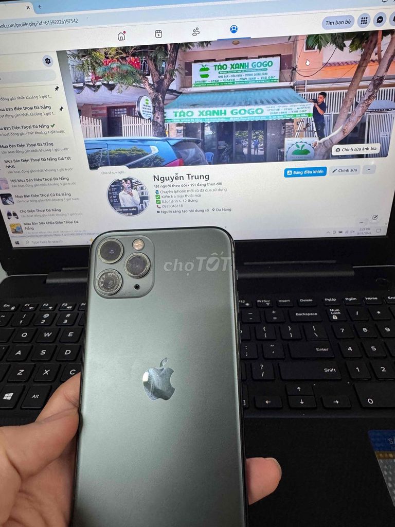 Apple iPhone 11 Pro 256GB Xám Đã sử dụng. Mua bán Điện thoại tại Quận Ngũ Hành Sơn Đà Nẵng được đăng bởi Nguyễn Hữu Trung hình 1