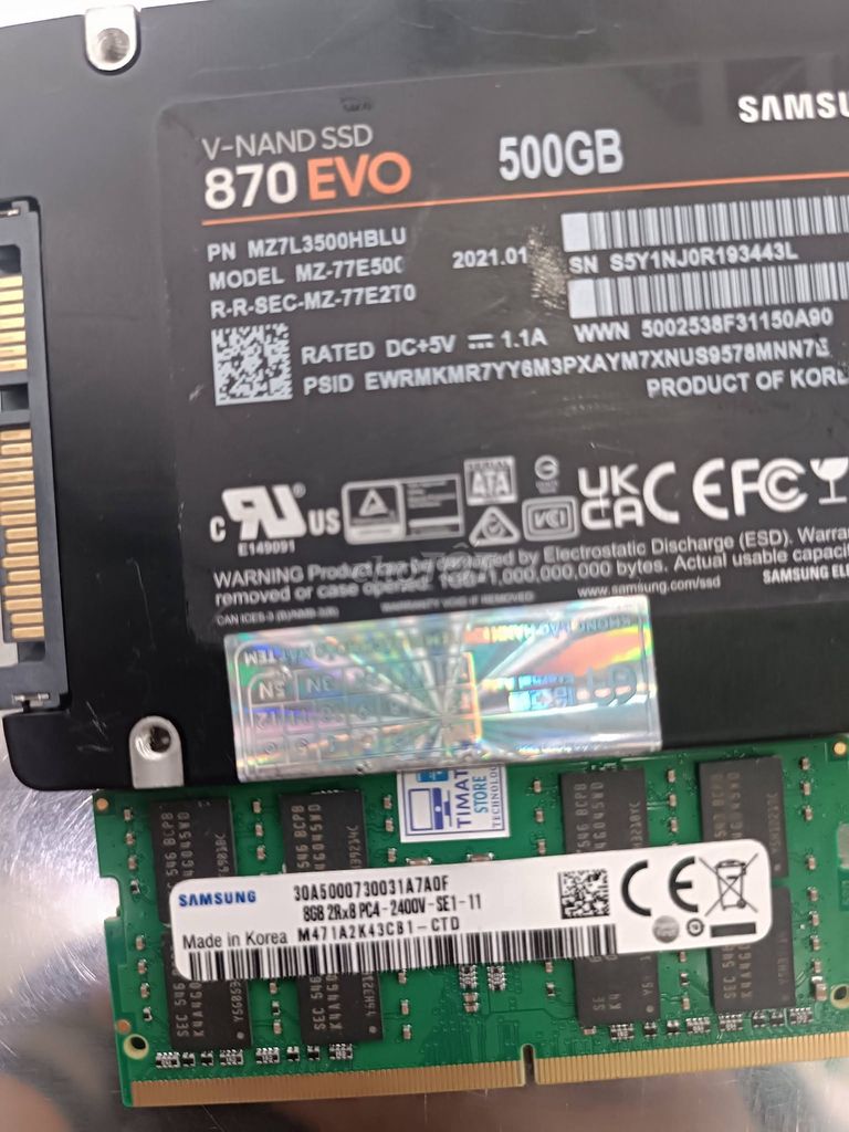 SSD Samsung 870 EVO 500GB. Mua bán Linh kiện (RAM, Card...) tại Quận 1 Tp Hồ Chí Minh được đăng bởi Hội Đồ Điện Tử hình 1