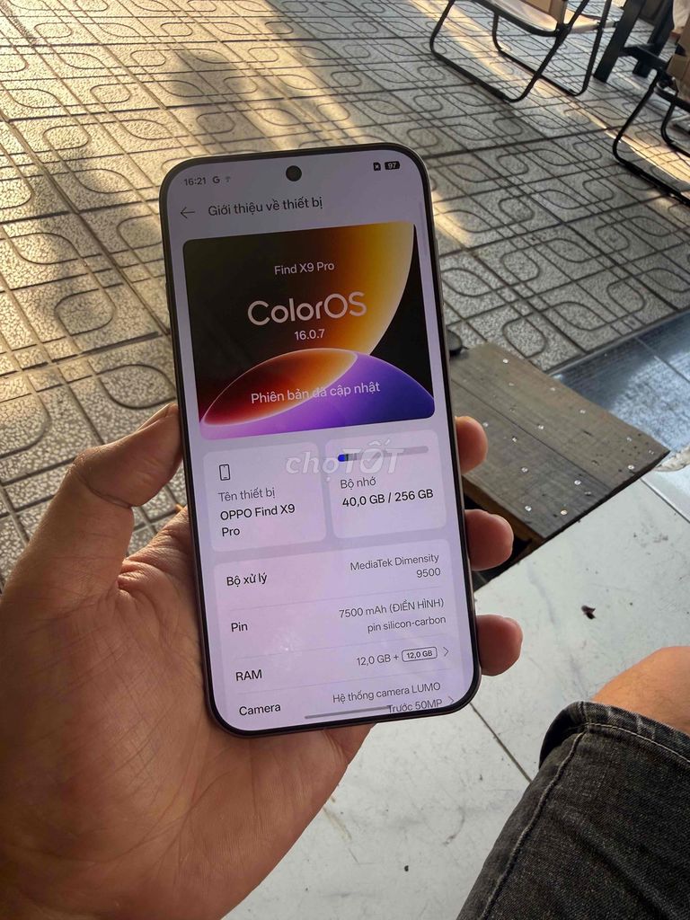 OPPO Find X9 Pro 256GB Xám. Mua bán Điện thoại tại Thành phố Thuận An Bình Dương được đăng bởi K E N hình 1