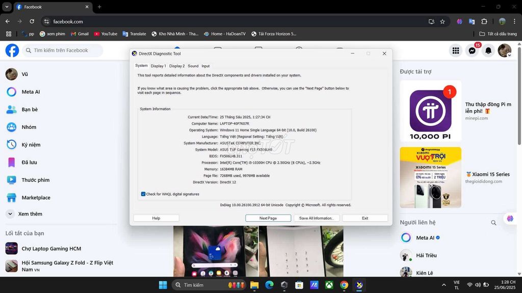 Asus tuf f15