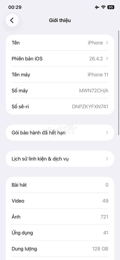 Apple iPhone 11 128GB Đen. Mua bán Điện thoại tại Thành phố Buôn Ma Thuột Đắk Lắk được đăng bởi Lê Anh Tài hình 1