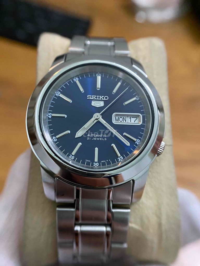 seiko xanh dương size 38.5 auto