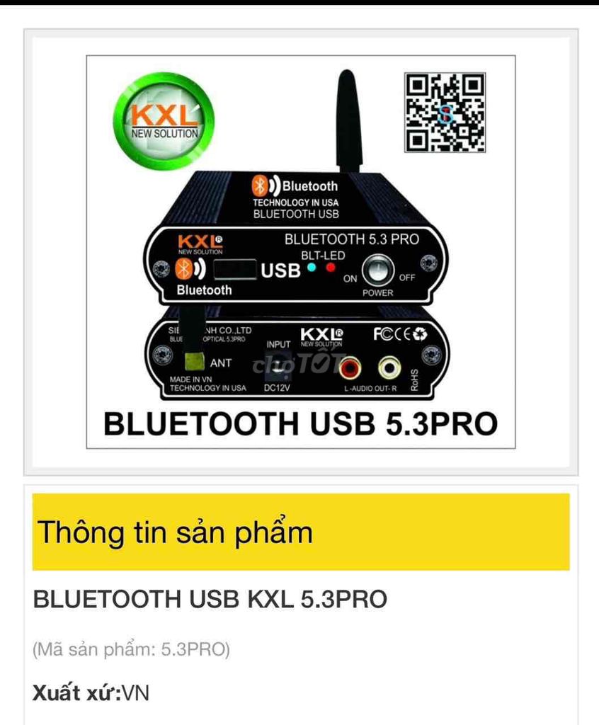 Bluetooth 5.3pro có Angten