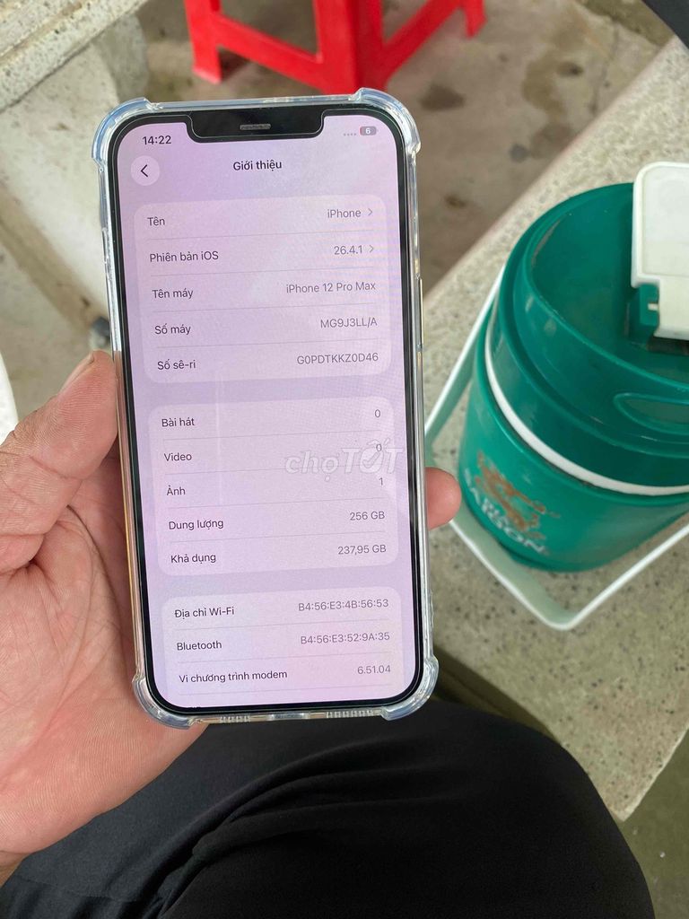 Apple iPhone 12 Pro Max 256GB Xanh Đã qua sử dụng. Mua bán Điện thoại tại Huyện Long Mỹ Hậu Giang được đăng bởi Anh Trương hình 1