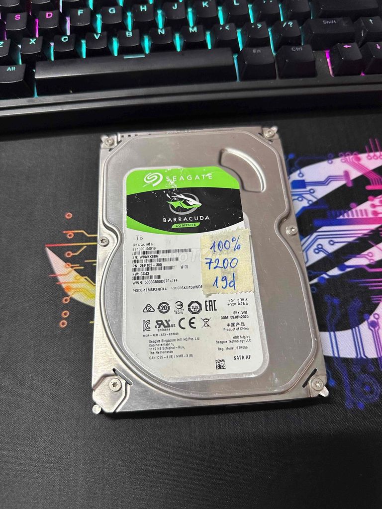 Ổ cứng HDD Seagate Barracuda 1TB 7200rpm 473h. Mua bán Linh kiện (RAM, Card...) tại Quận Gò Vấp Tp Hồ Chí Minh được đăng bởi Tình Nguyễn hình 1