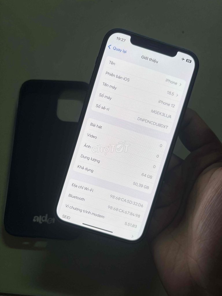 Apple iPhone 12 64GB Xanh Đã dùng. Mua bán Điện thoại tại Huyện Hóc Môn Tp Hồ Chí Minh được đăng bởi Tuấn Đồ Dõm hình 1
