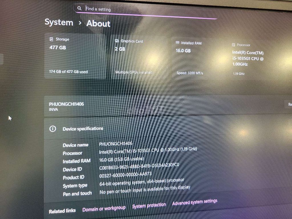 Lenovo Xiaoxin Air 14 i5-1035G1 16GB/512GB. Mua bán Laptop tại Quận Hà Đông Hà Nội được đăng bởi Trần Tùng hình 1
