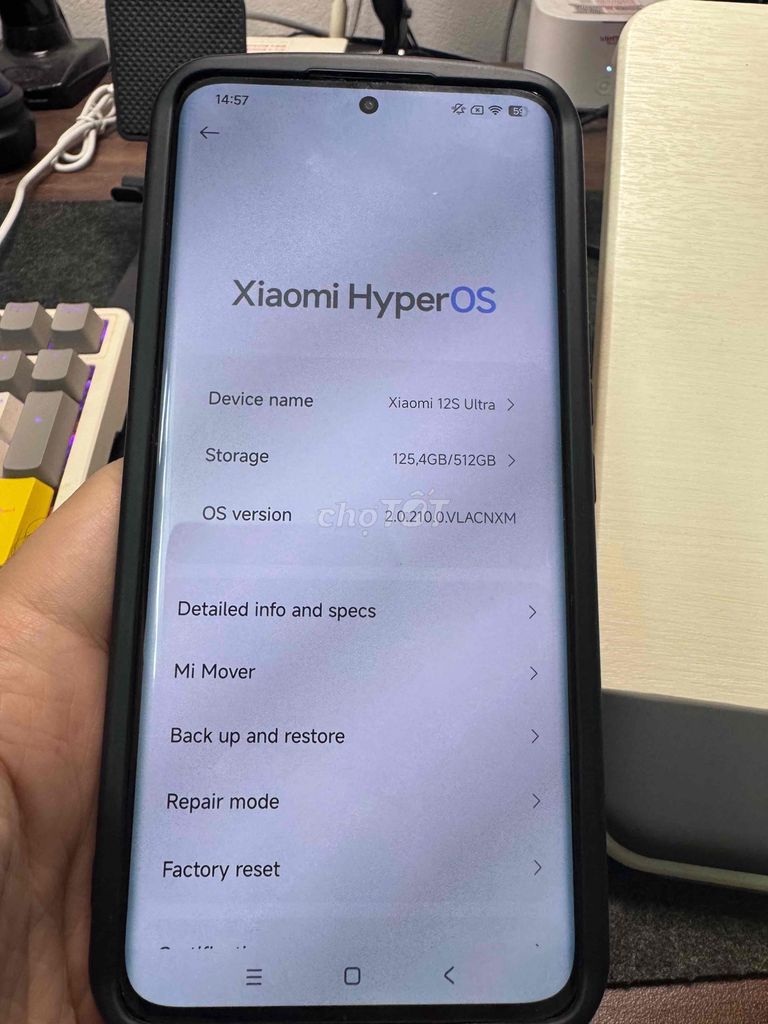 Xiaomi 12S Ultra 512GB Đen. Mua bán Điện thoại tại Quận Long Biên Hà Nội được đăng bởi Tạ Quốc Anh hình 1