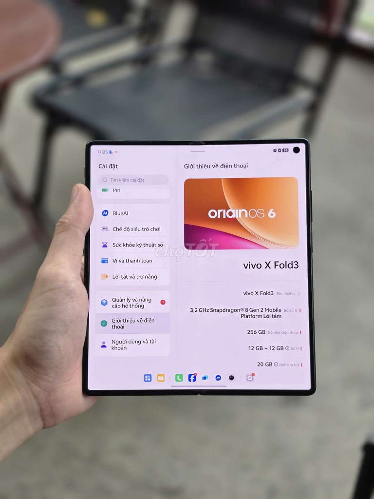 Vivo X Fold 3 12GB/256GB Đen. Mua bán Điện thoại tại Quận Ba Đình Hà Nội được đăng bởi Nguyễn Thanh Sơn hình 1