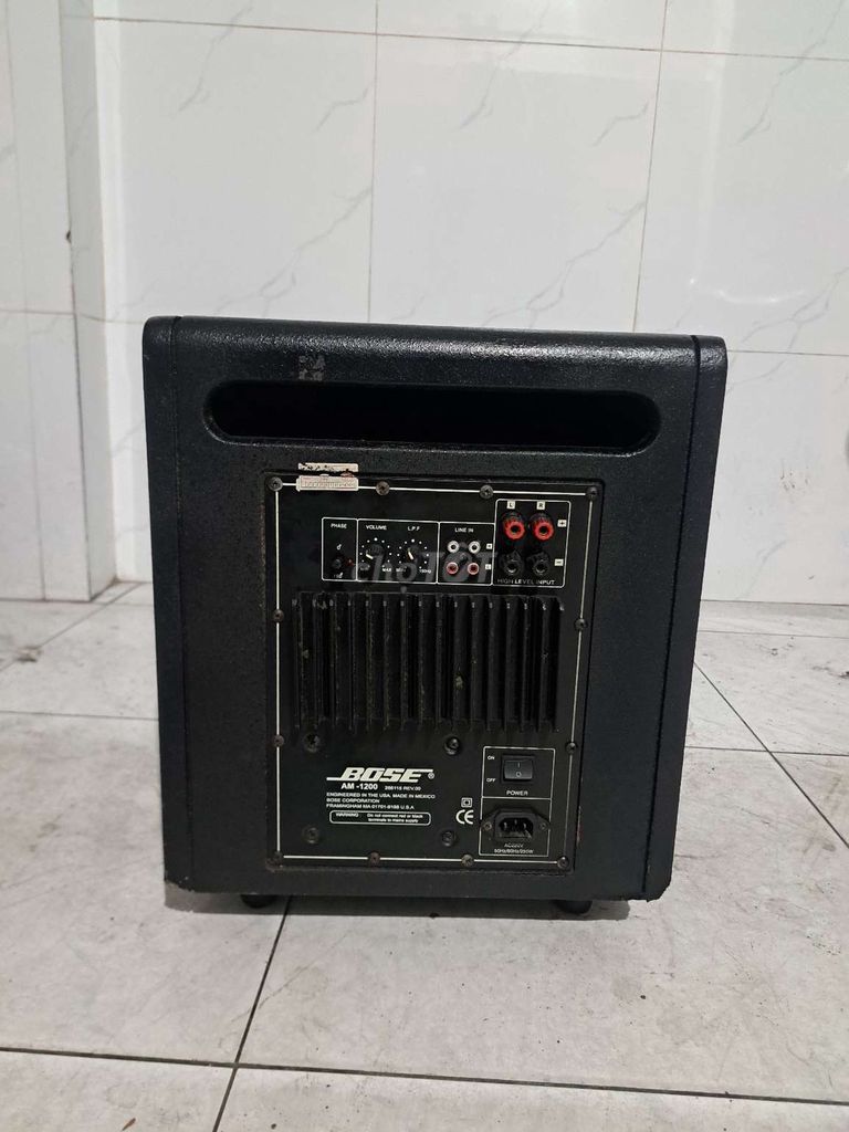 Loa siêu trầm Bose AM-1200 Đen 30cm. Mua bán Tivi, Âm thanh tại Quận Tân Bình Tp Hồ Chí Minh được đăng bởi MUA BÁN ĐỒ ĐIỆN TỬ CŨ hình 1