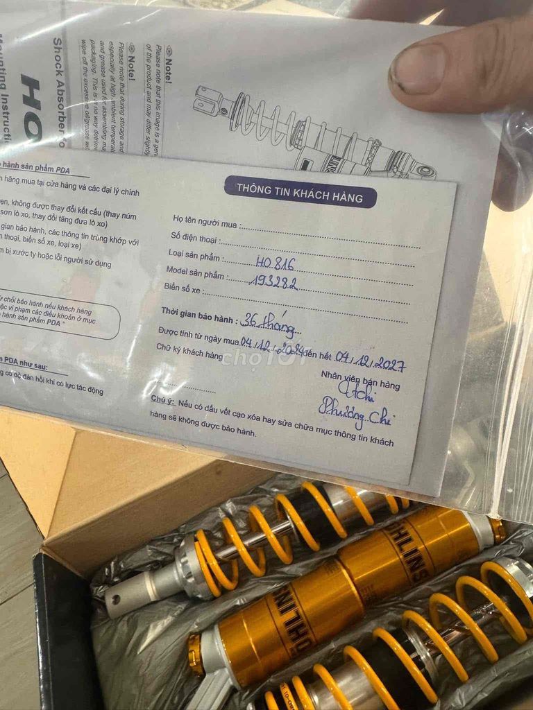 Phuộc Online 816 Cho SH Việt Nam 2002/25 HCM. Mua bán Phụ tùng xe tại Quận Bình Thạnh Tp Hồ Chí Minh được đăng bởi kelwin hình 2