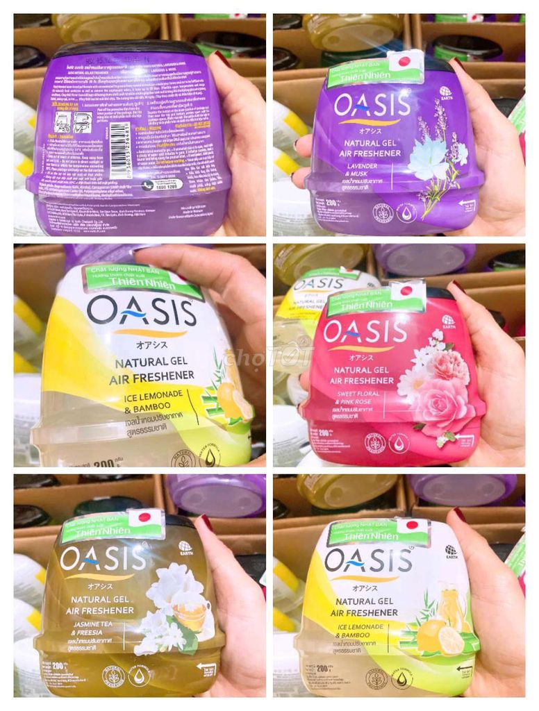 Sáp thơm phòng oasis 220k3hộp mùi ngẫu nhiên