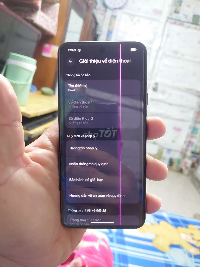 Google Pixel 8 Đen màn hình sọc. Mua bán Điện thoại tại Thành phố Châu Đốc An Giang được đăng bởi Cứ Từ Từ hình 1