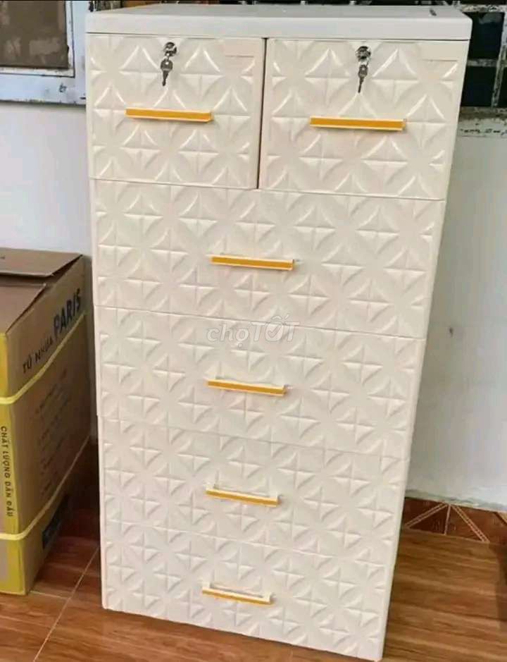 Tủ nhựa Qui Phúc Trắng kem 1m25 x 60cm. Mua bán Tủ, kệ gia đình tại Quận Hải Châu Đà Nẵng được đăng bởi UY TÍN hình 1