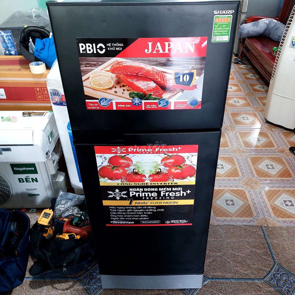 Tủ lạnh Sharp Inverter Ngăn đông mềm. Mua bán Tủ lạnh tại Quận Ninh Kiều Cần Thơ được đăng bởi ĐIỆN LẠNH HOÀNG KHẢI hình 1