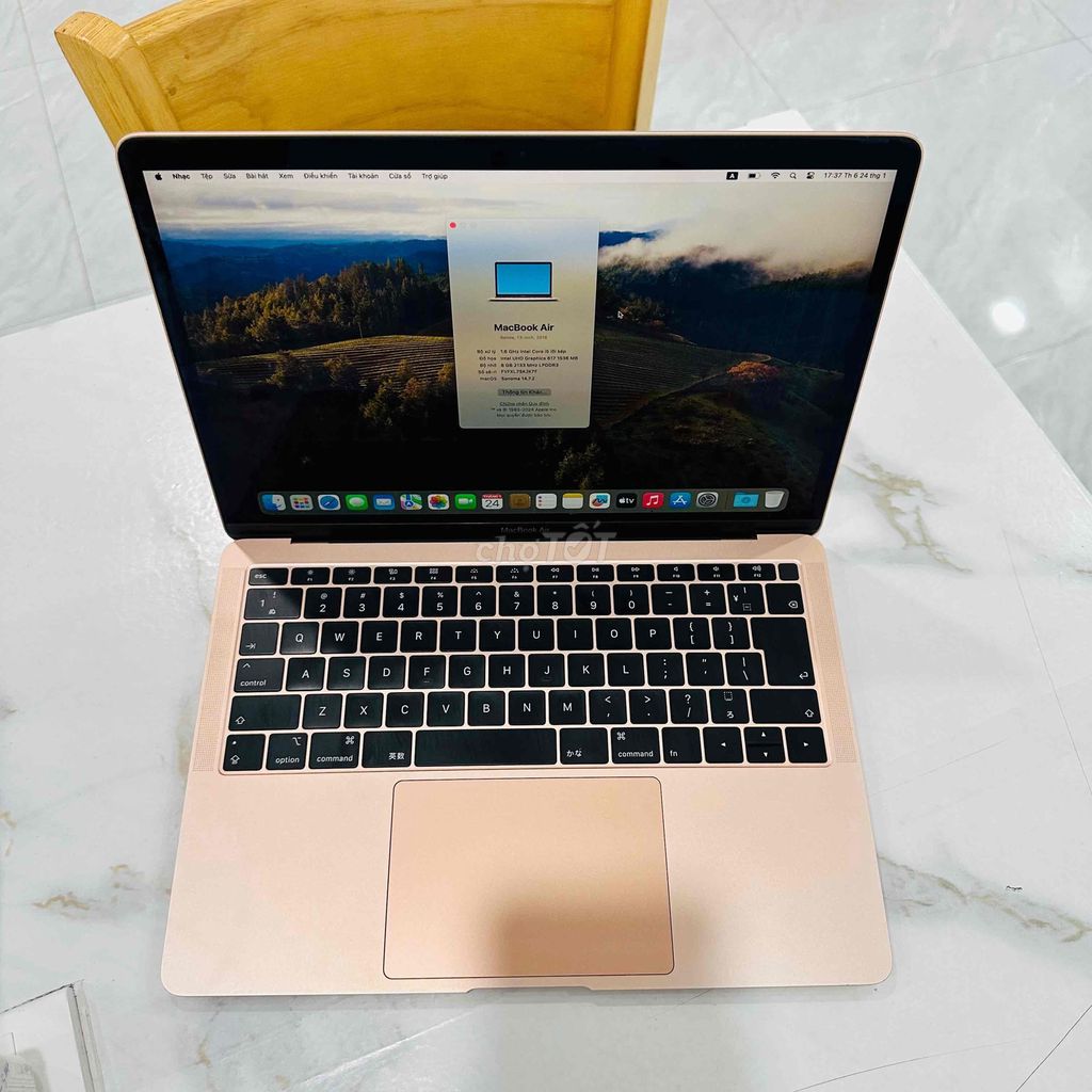 MacBook Air 2018 i5/8/128 Hồng Zin Đẹp